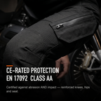 CE-rated protection EN 17092 Class AA - abrasion and impact
