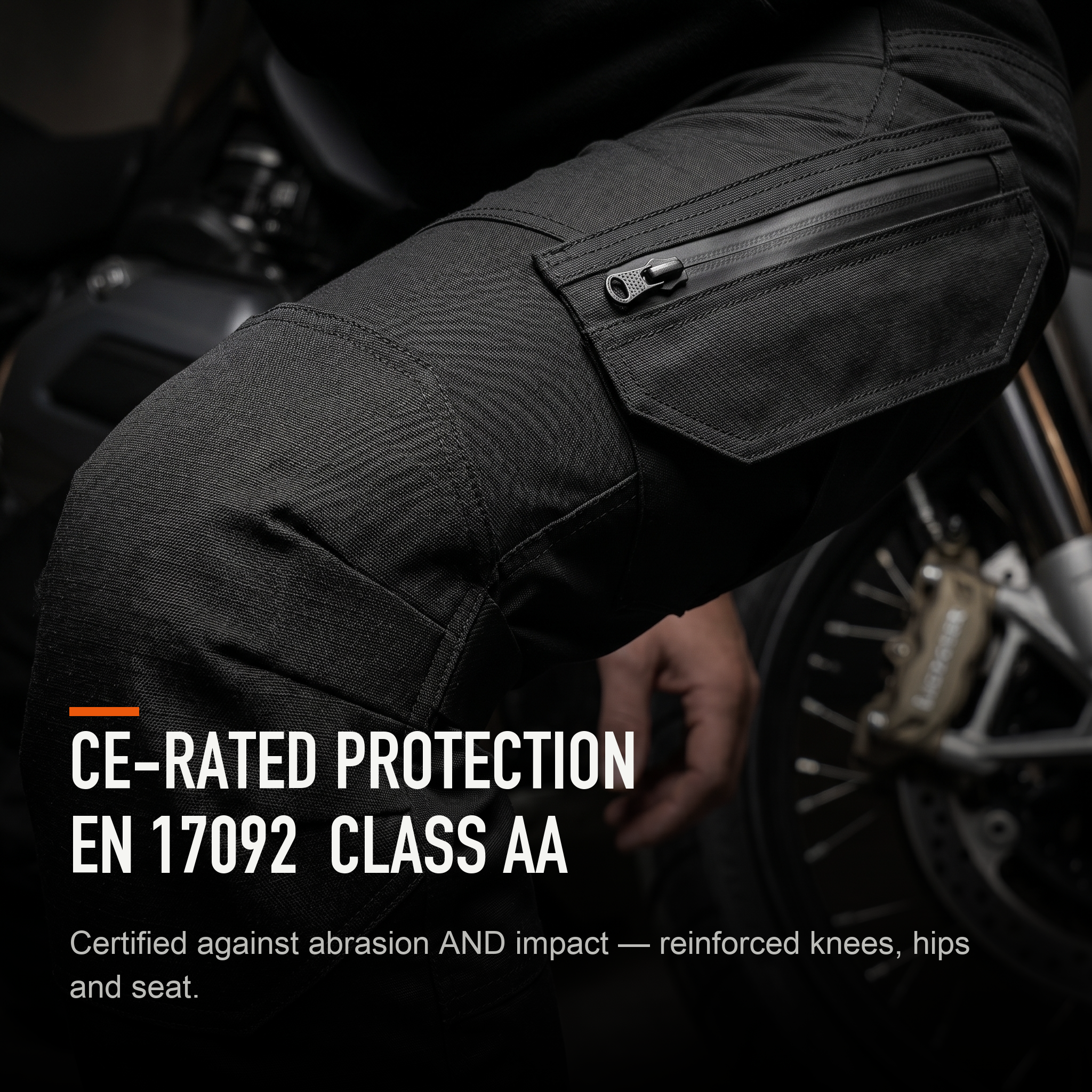 CE-rated protection EN 17092 Class AA - abrasion and impact