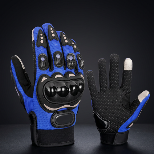 Bastion moto gloves - blue