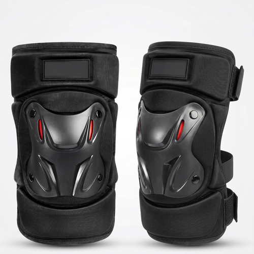 Bastion knee armour — 3/4 angle hero pair